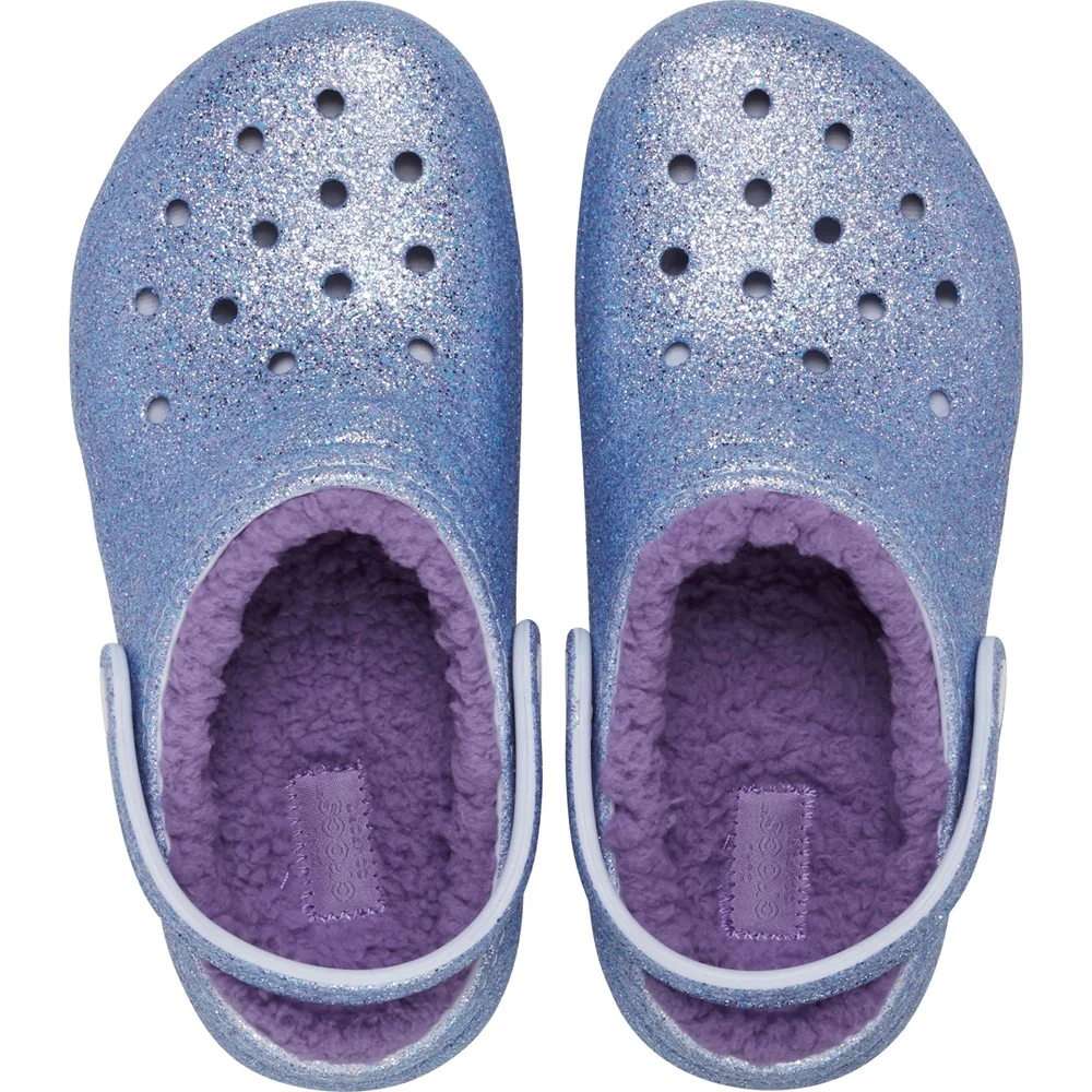 Crocs Kids Classic Glitter Lined Clog - Image 5