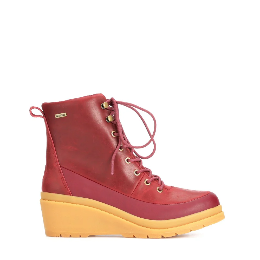 Muck Boots Liberty Leather Wedge Ankle Boots - Image 8