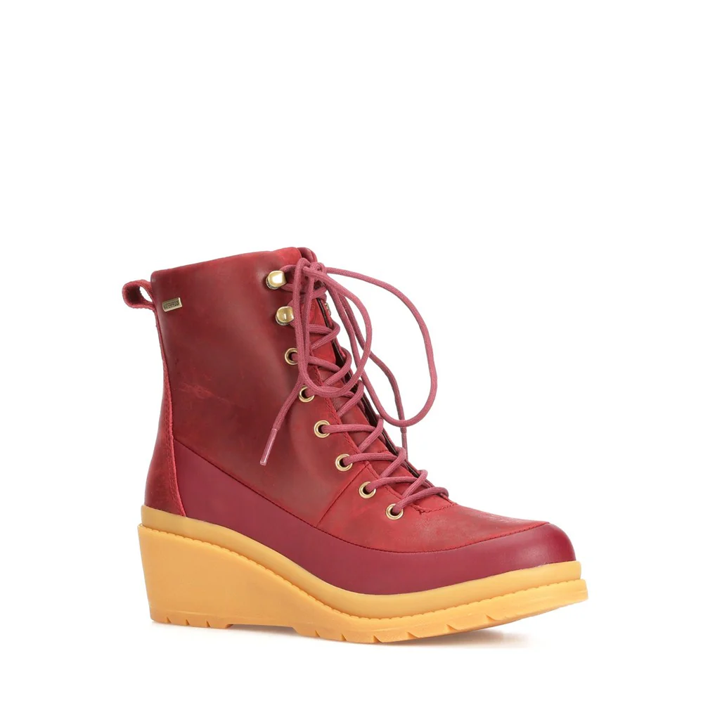 Muck Boots Liberty Leather Wedge Ankle Boots - Image 9