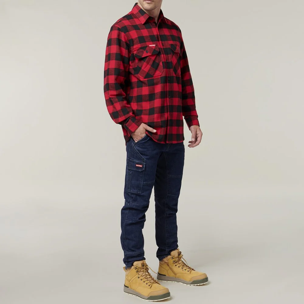 Hard Yakka Long Sleeve Check Flannel Shirt - Image 2