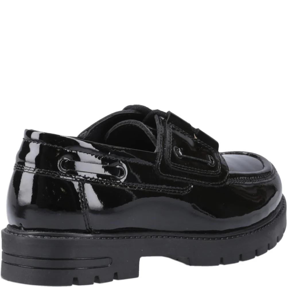Hush Puppies Lucy Patent Junior School Shoes - Image 2