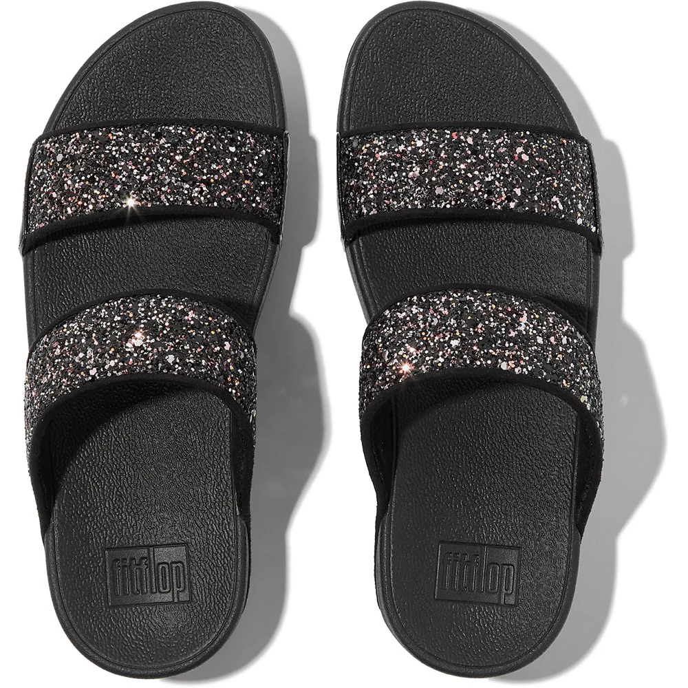 Fitflop Lulu 2 Bar Glitter Sandal - Image 3