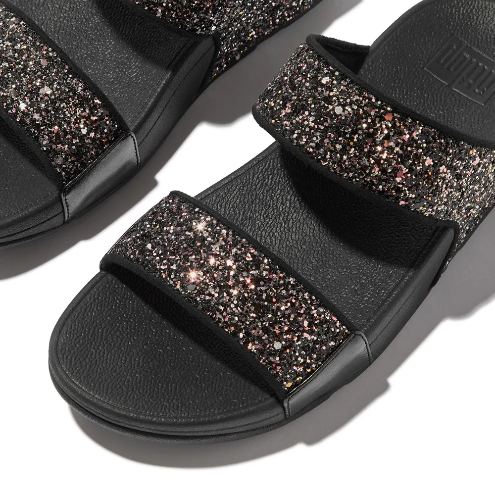 Fitflop Lulu 2 Bar Glitter Sandal - Image 5