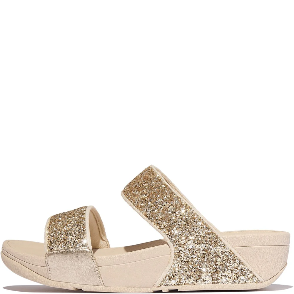 Fitflop Lulu 2 Bar Glitter Sandals - Image 4
