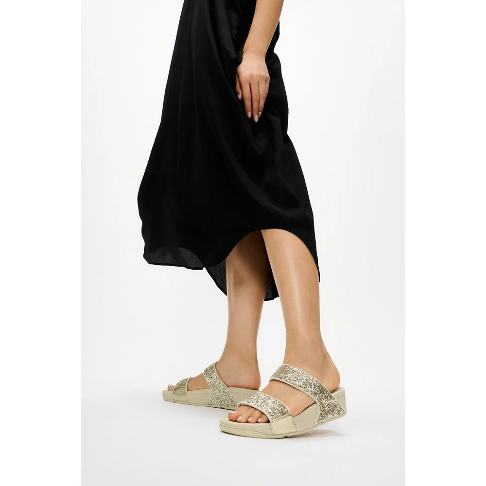 Fitflop Lulu 2 Bar Glitter Sandals - Image 6