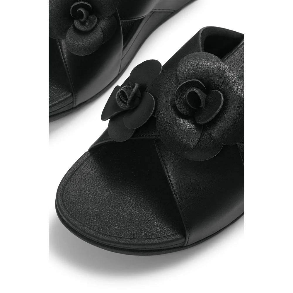 Fitflop Lulu Flower Cross Slides - Image 5