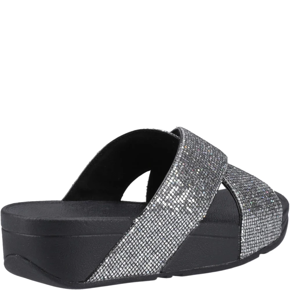 Fitflop Lulu Glitterball Cross Slides - Image 2
