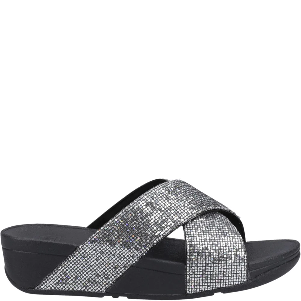 Fitflop Lulu Glitterball Cross Slides - Image 5