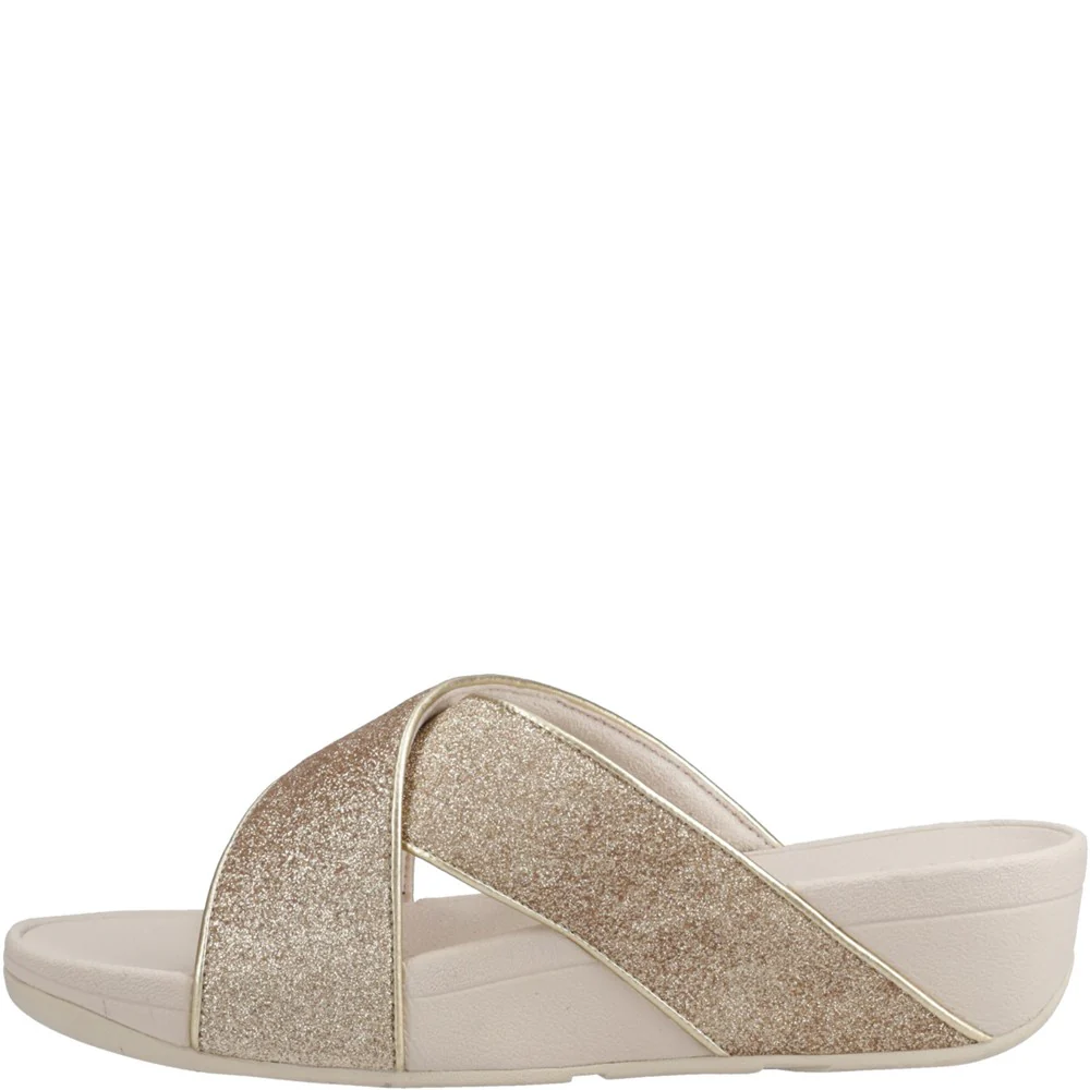 Fitflop Lulu Glitterdust Cross Slides - Image 4