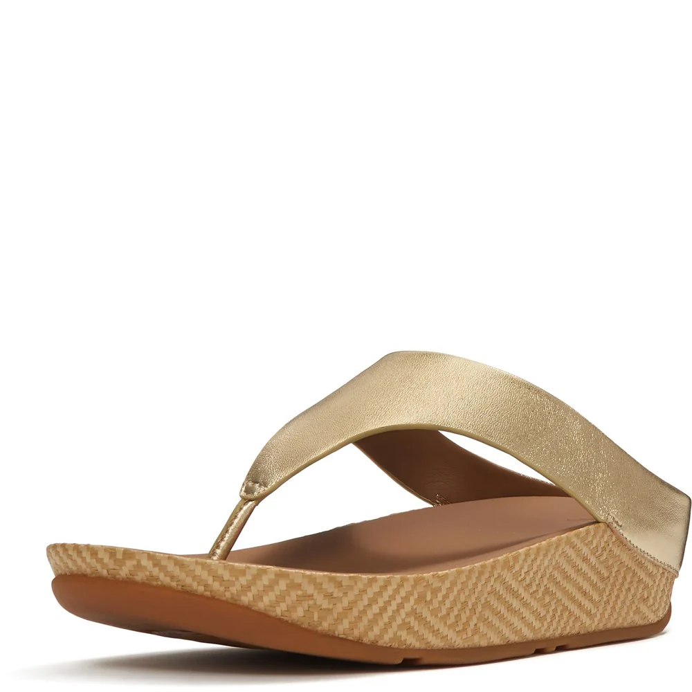 Fitflop Lulu Lux Graphic-Weave Toe-Post Sandals