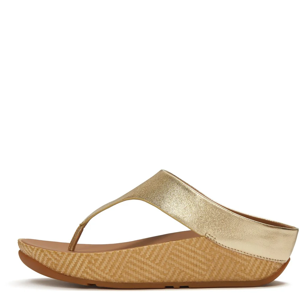 Fitflop Lulu Lux Graphic-Weave Toe-Post Sandals - Image 4