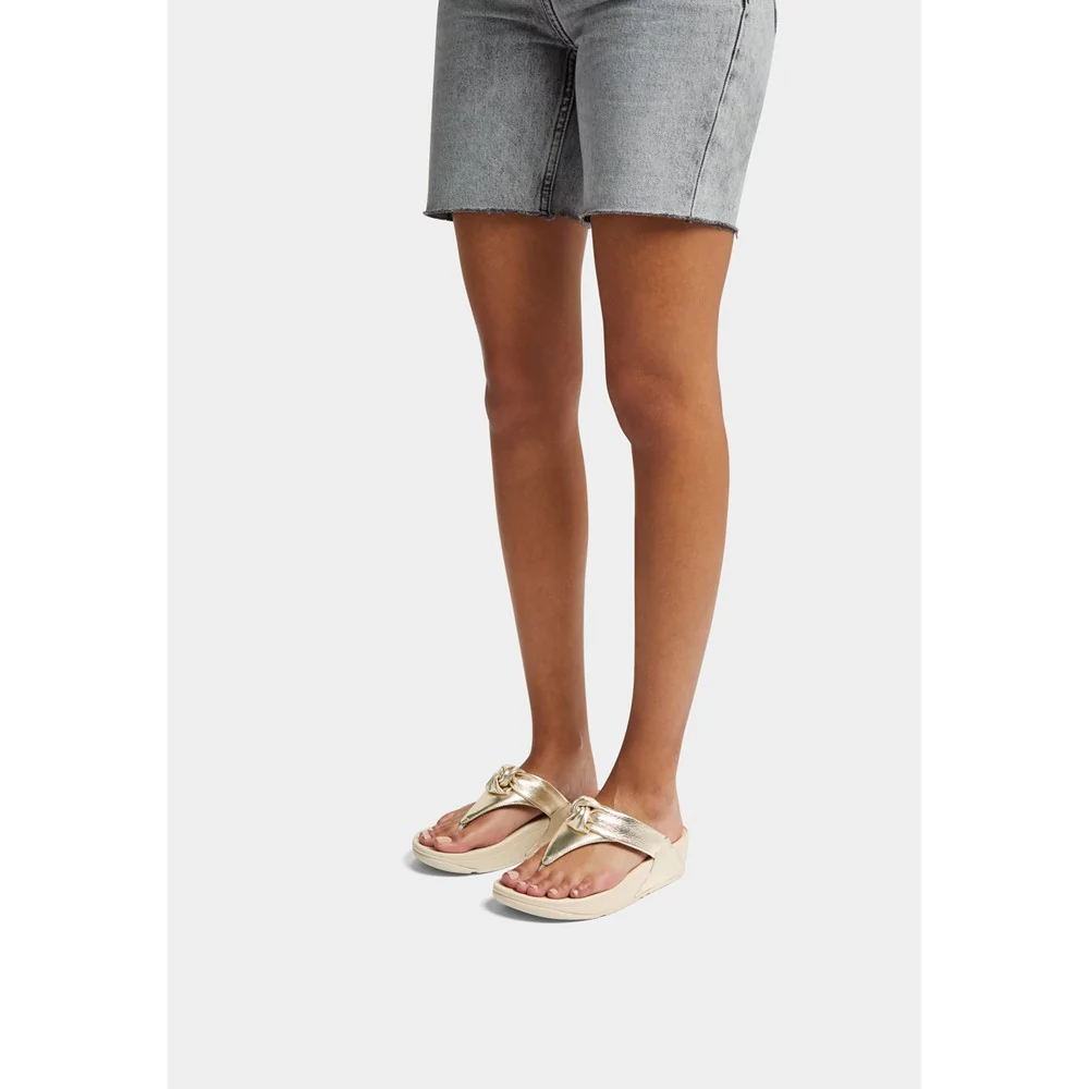 Fitflop Lulu Padded Knot Toe Post Sandals - Image 8