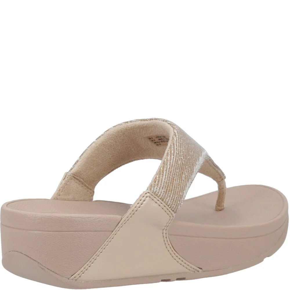 Fitflop Lulu Shimmerlux Toe Post Sandals - Image 2