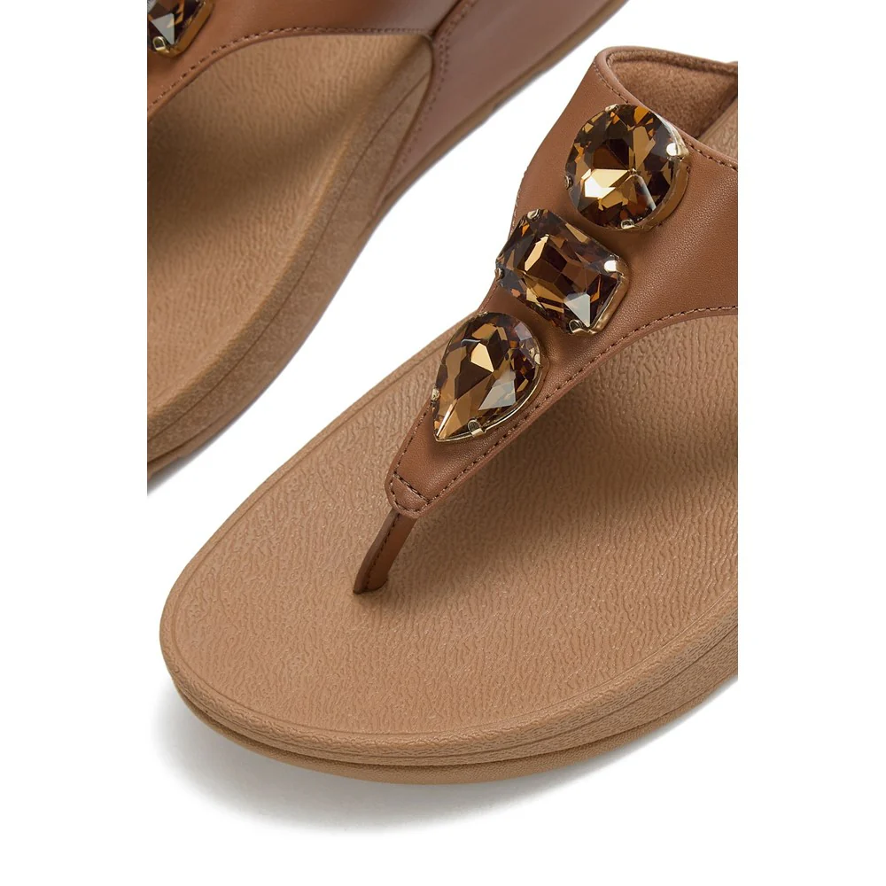 Fitflop Lulu Ultra-Jewel Toe-Post Sandals - Image 5