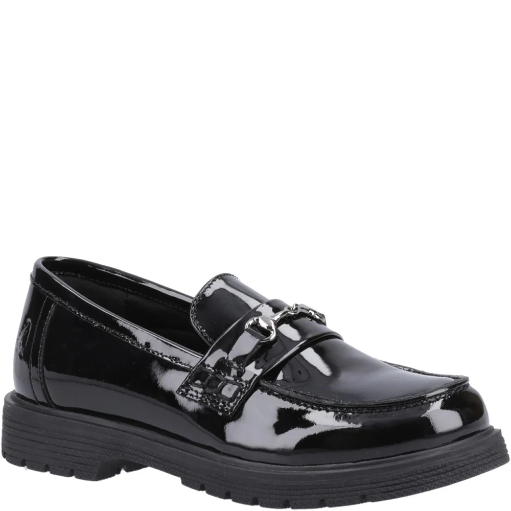 Hush Puppies Lydia Patent Senior School Shoes