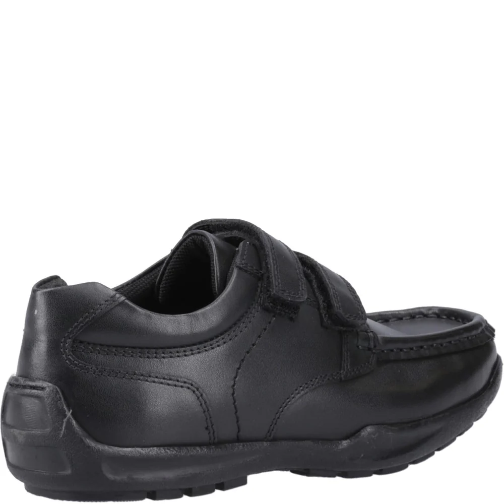 Hush Puppies Maddox Touch Fastening Junior School Shoes - Image 2