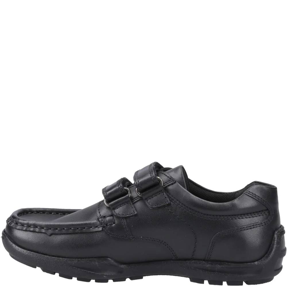 Hush Puppies Maddox Touch Fastening Junior School Shoes - Image 4