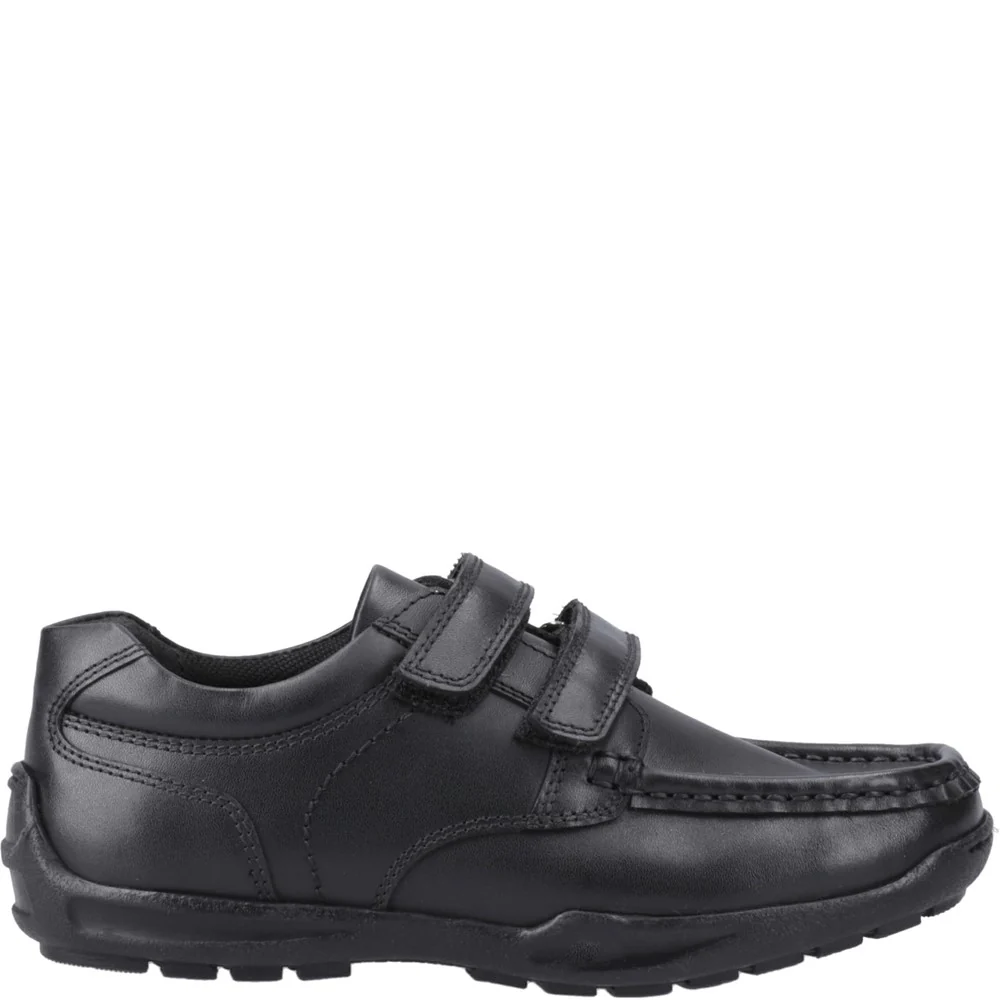 Hush Puppies Maddox Touch Fastening Junior School Shoes - Image 5