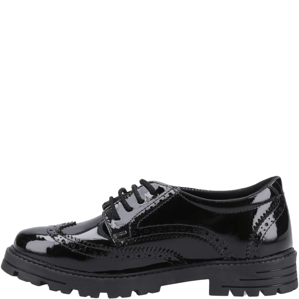 Hush Puppies Maxine Patent Senior School Shoes - Image 4
