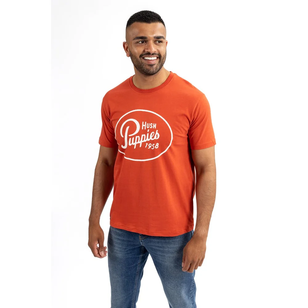Hush Puppies Mens Retro Script Tee - Image 3