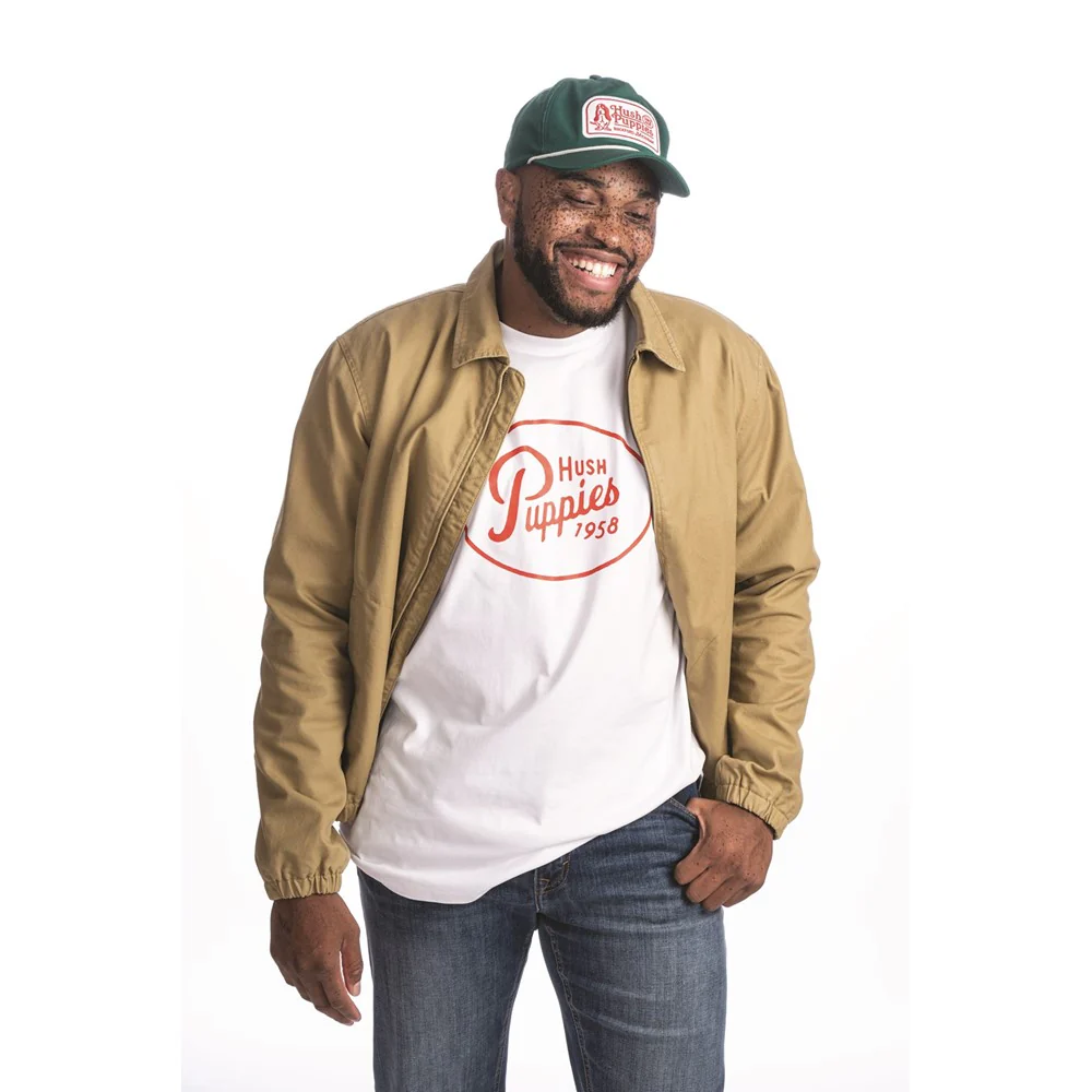 Hush Puppies Mens Retro Script Tee