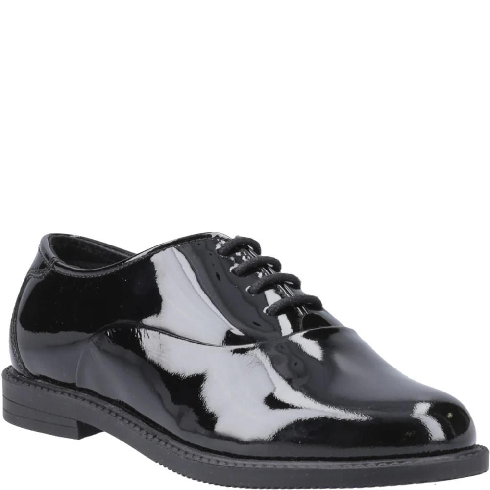 Hush Puppies Nellie Patent XL Senior School Shoes