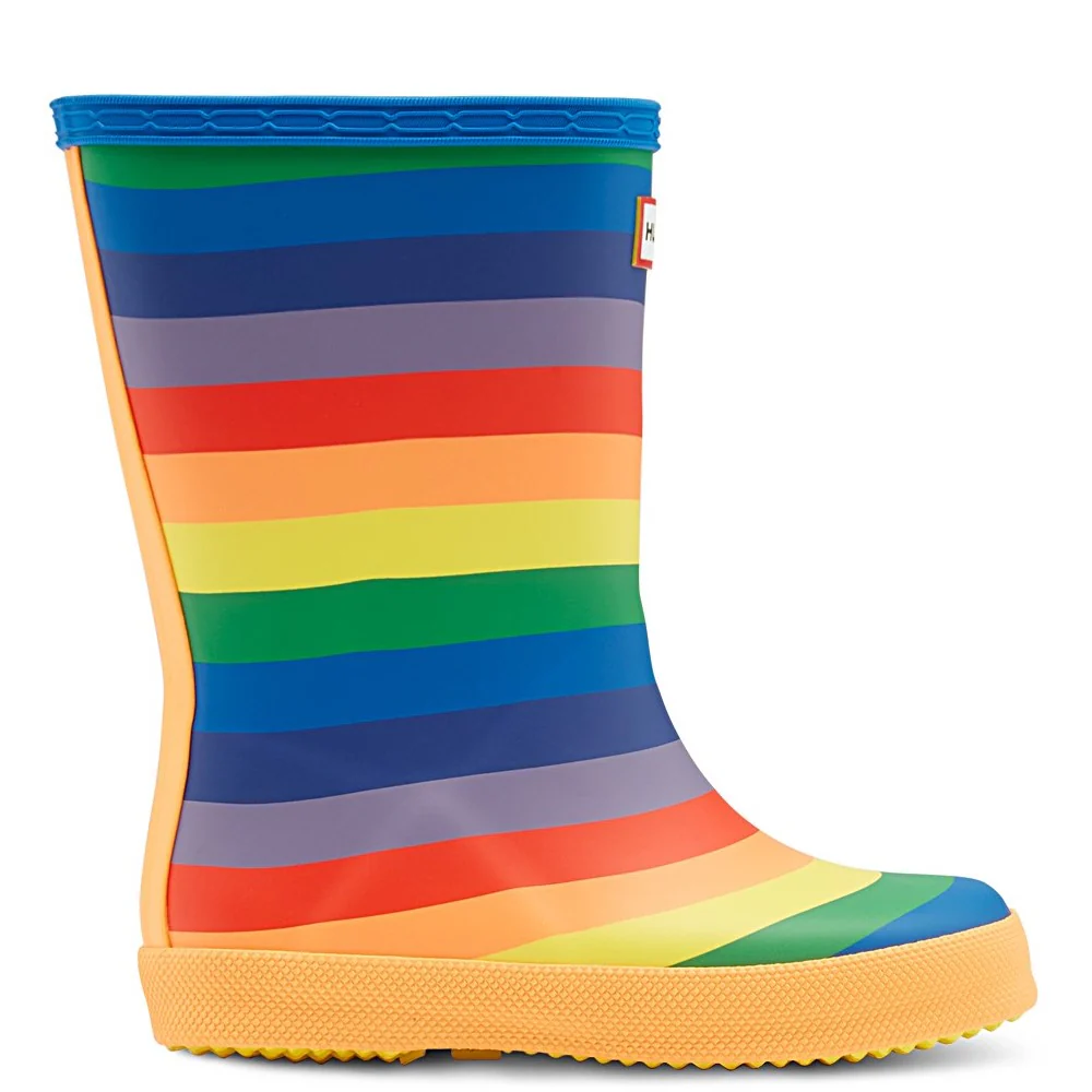 Hunter Original First Classic Rainbow Print Wellington Boots - Image 4