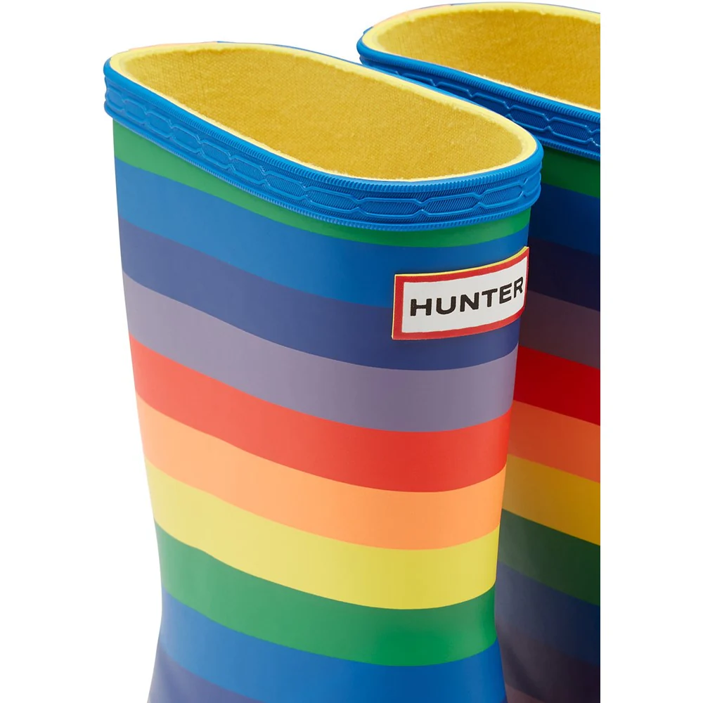 Hunter Original First Classic Rainbow Print Wellington Boots - Image 5