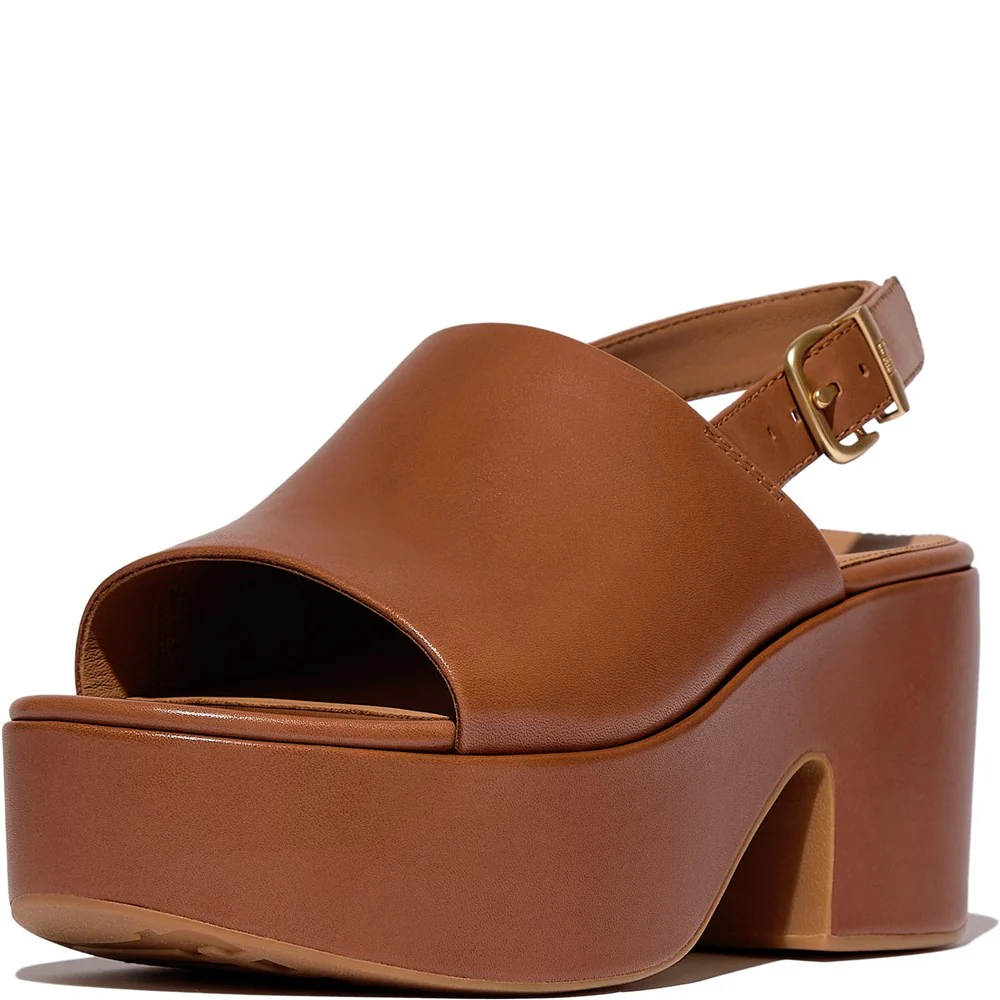 Fitflop Platfforms Heeled Backstrap Sandal