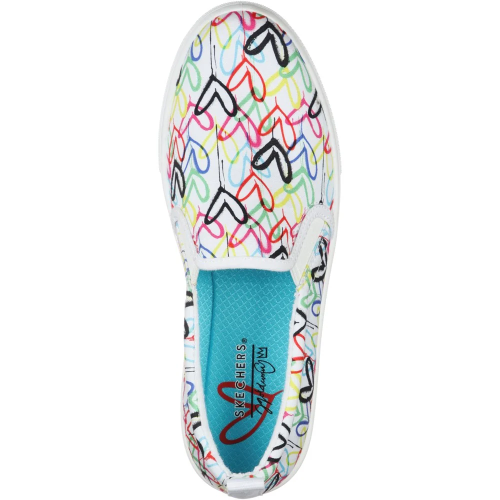 Skechers Poppy Drippin Love Slip On Shoes - Image 4