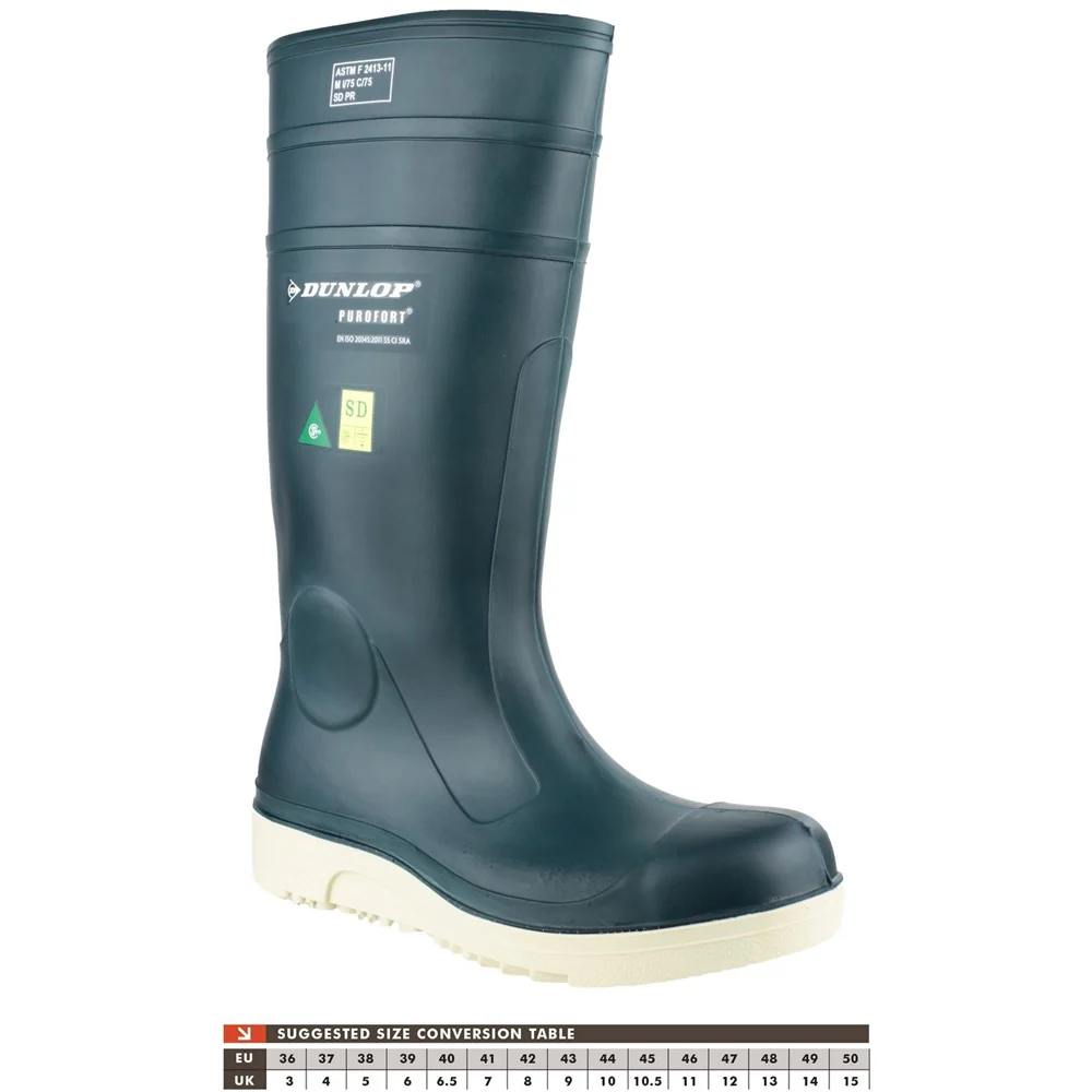 Dunlop Purofort Comfort Grip Full Safety Wellington - Image 6