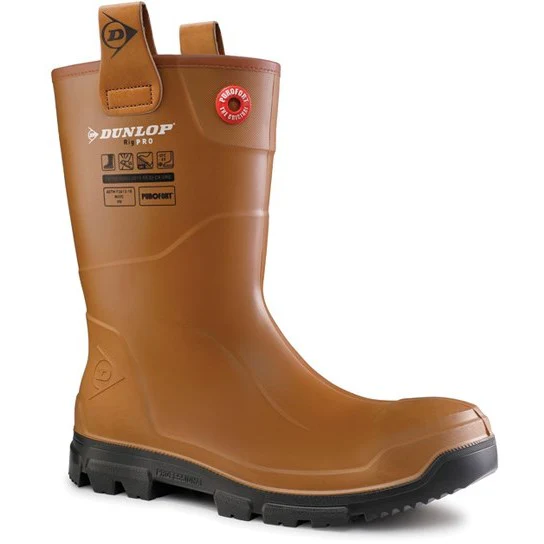 Dunlop Purofort RigPRO Full Safety Synthetic Fur lining Wellington