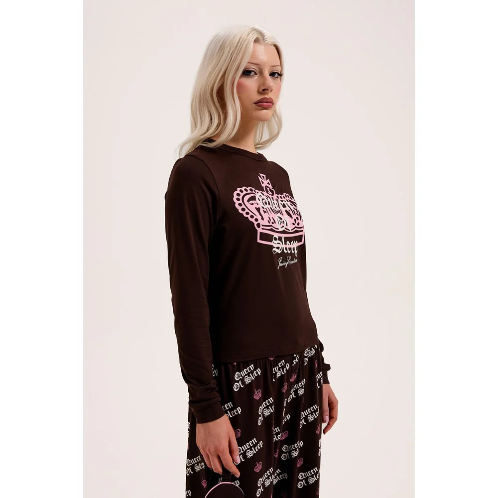 Juicy Couture Queen Of Sleep Ls Pyjama Set - Image 3
