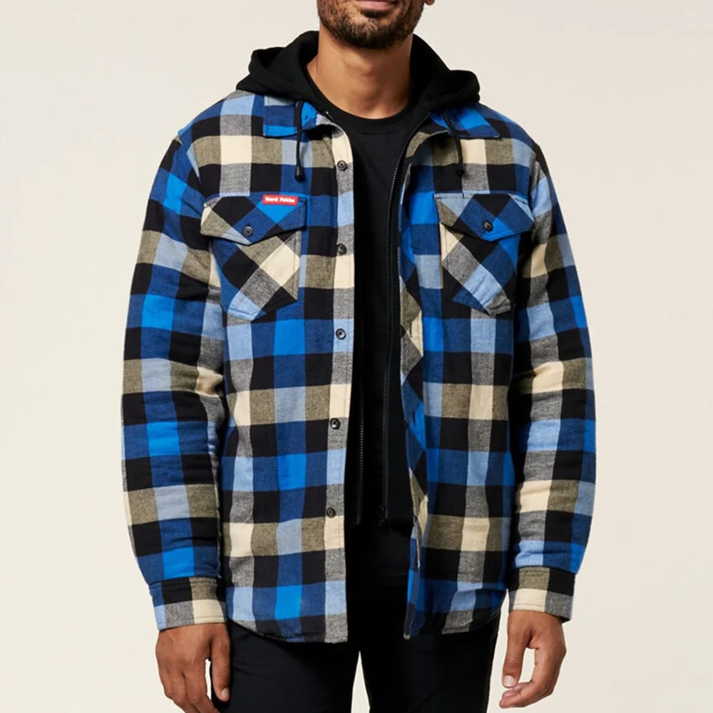 Hard Yakka Quilted Flannel Shacket