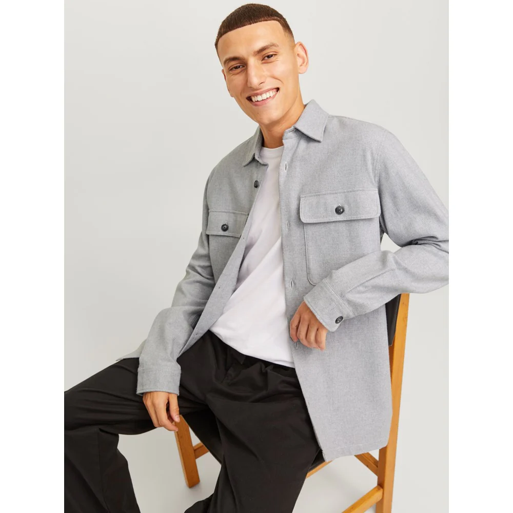 Jack & Jones Raymond Melange Long Sleeve Shirt - Image 3