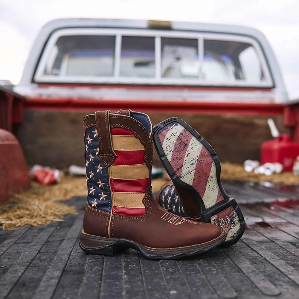 Durango Rebel Patriotic Western Flag Boots - Image 7