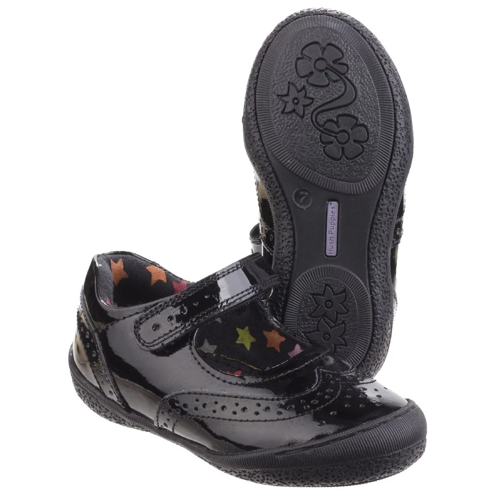Hush Puppies Rina Patent Infant School Shoes - Image 3