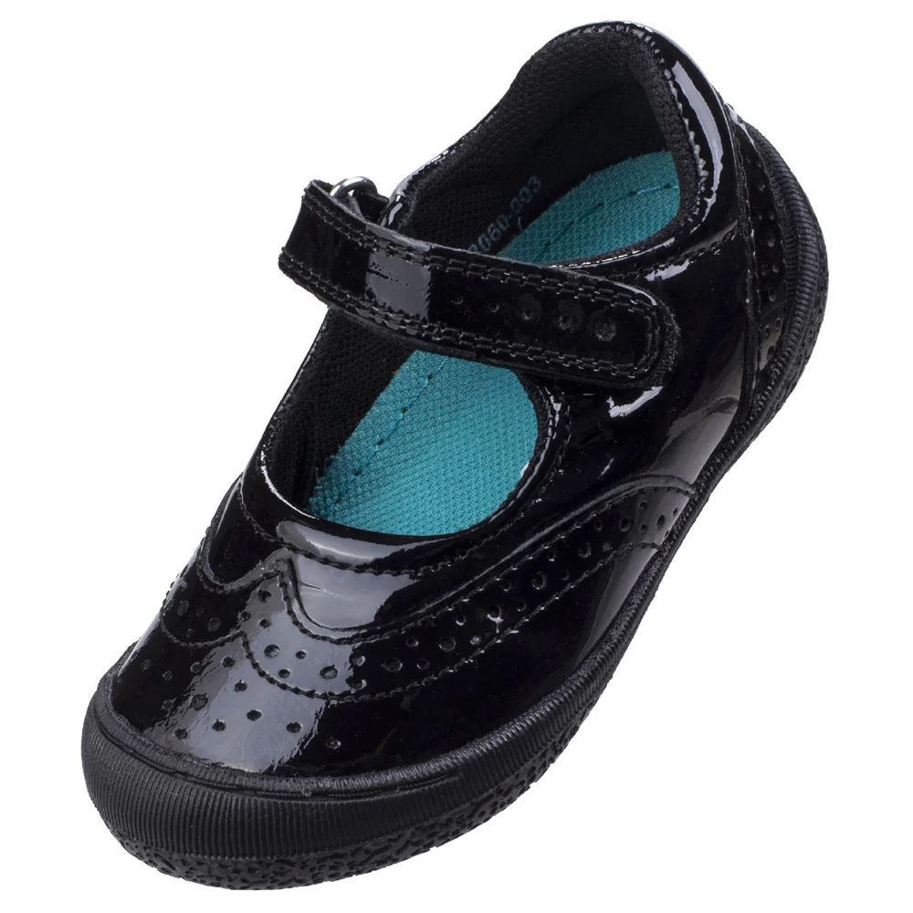 Hush Puppies Rina Patent Junior School Shoes - Image 7