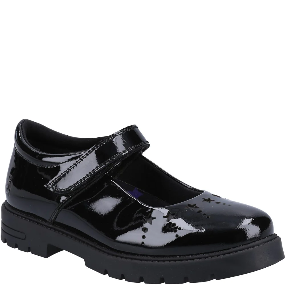 Hush Puppies Sabrina Patent Senior School Shoes