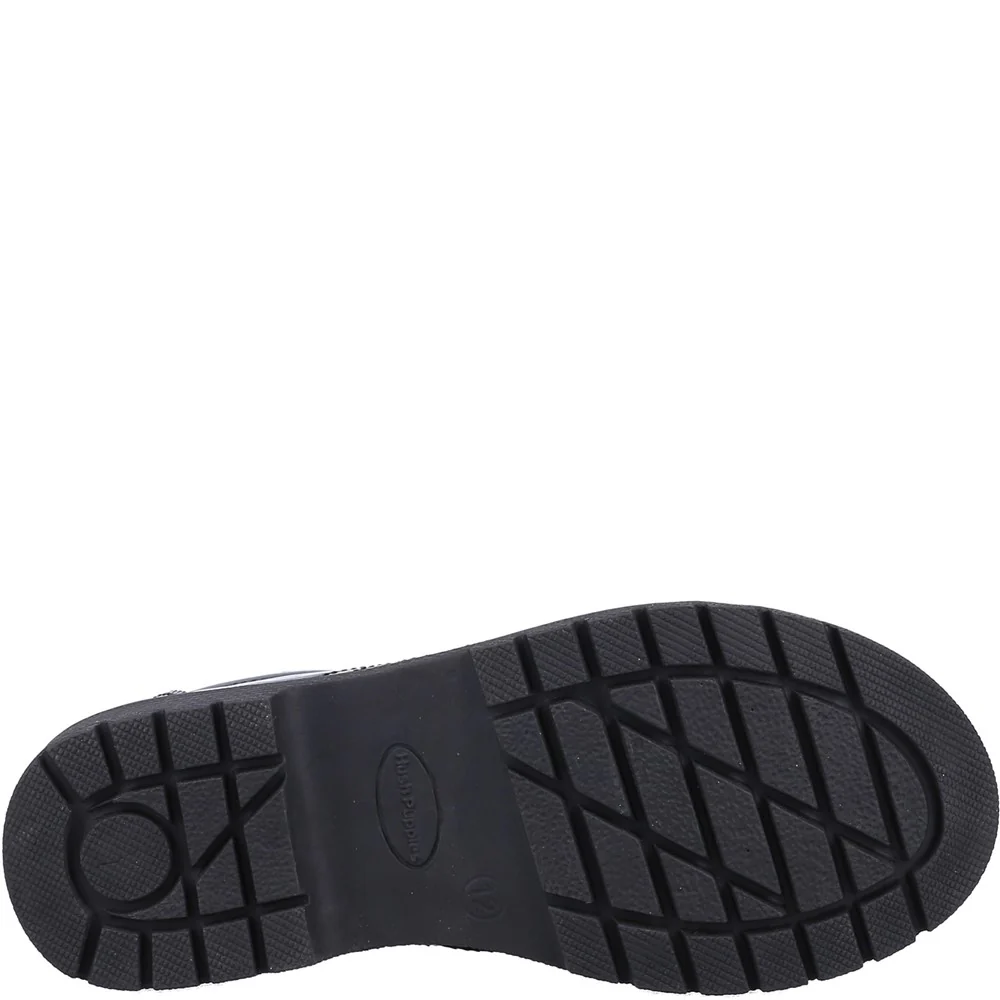 Hush Puppies Sally Patent Junior School Shoes - Image 3