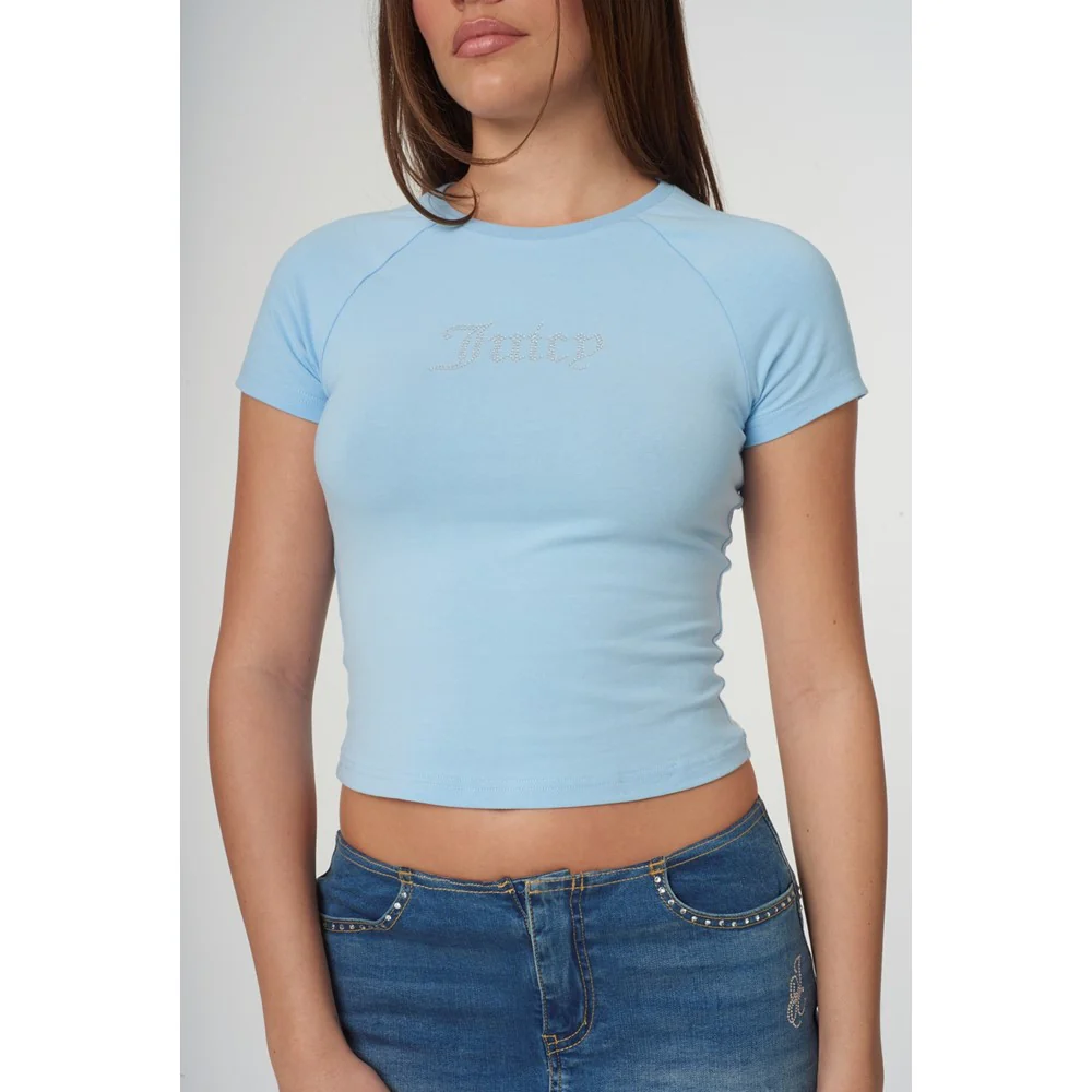 Juicy Couture Shrunken Diamante T-Shirt - Image 3