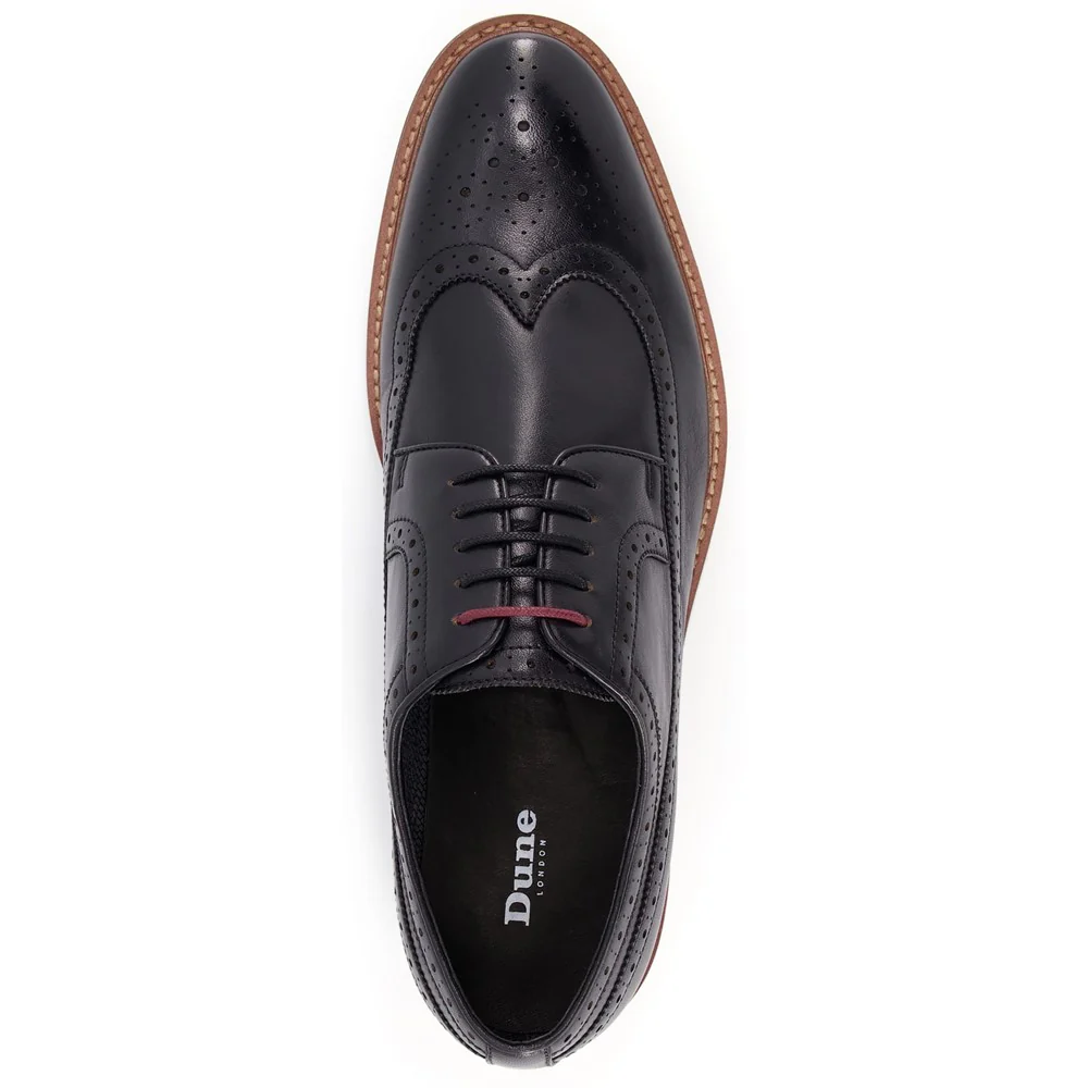Dune Superior Leather Wingtip Brogue Shoes - Image 5