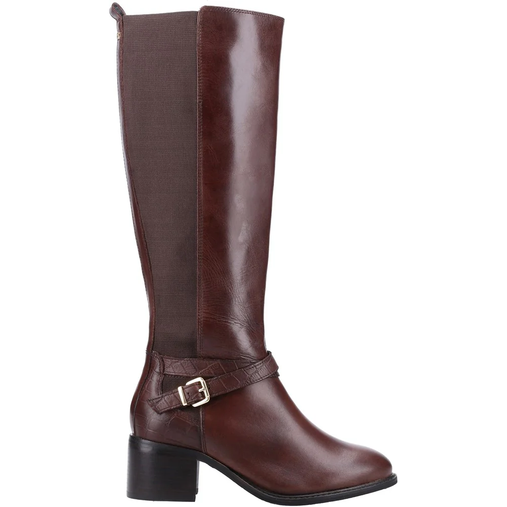 Dune Tildings Strap Detail High Leg Boot - Image 4
