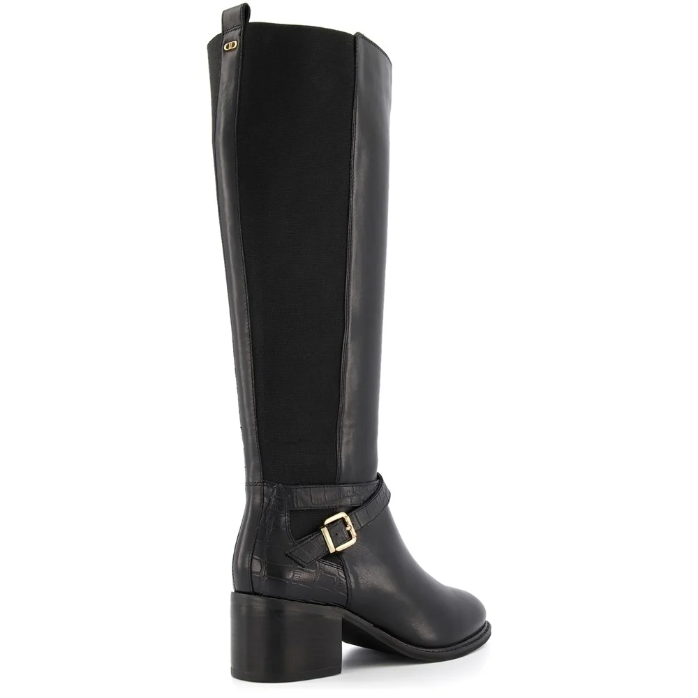 Dune Tildings Strap Detail High Leg Boot - Image 2