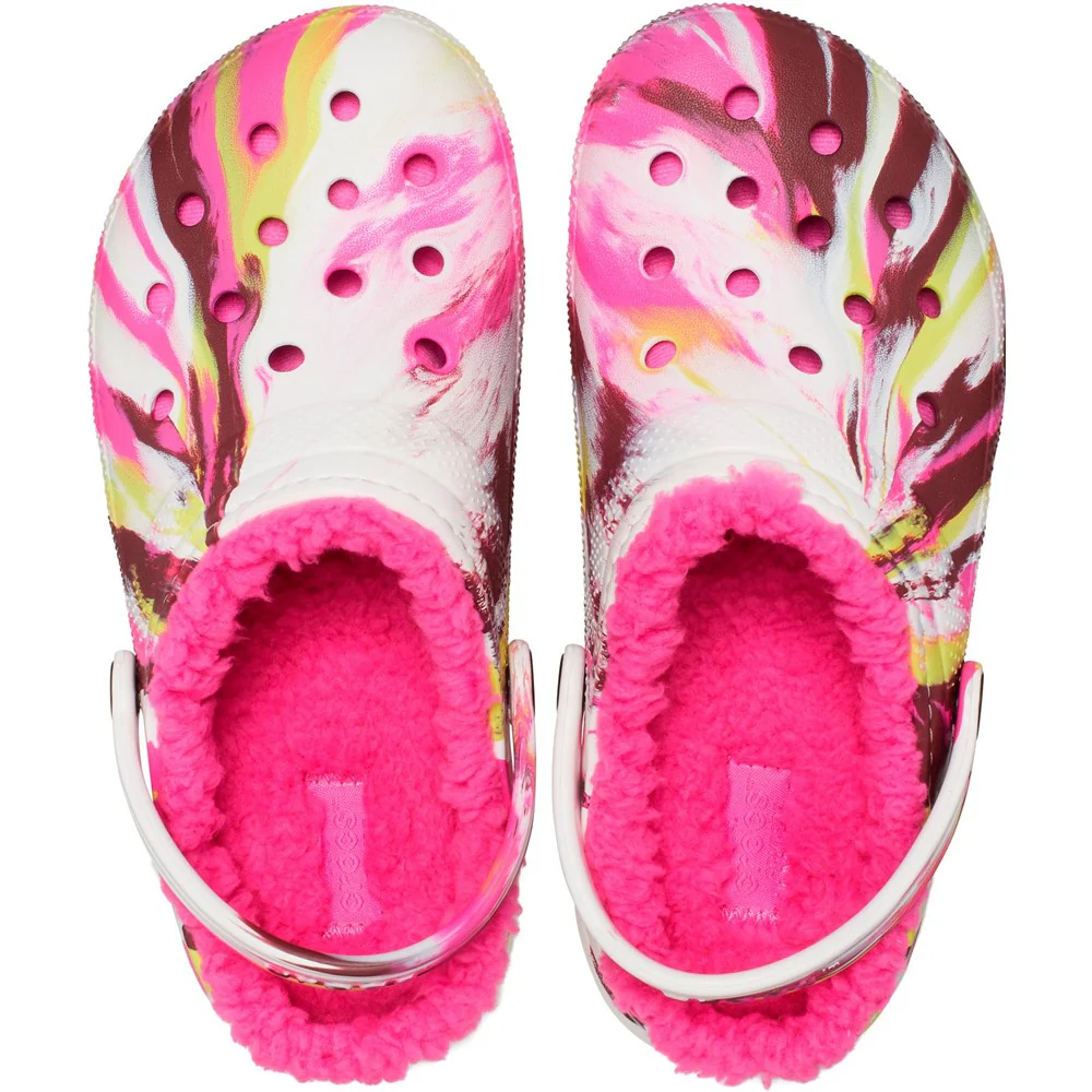 Crocs Toddler Classic Lined Marbled Clog - Image 5