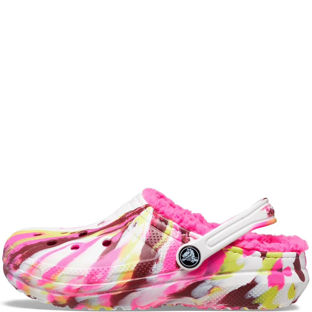 Crocs Toddler Classic Lined Marbled Clog - Image 6