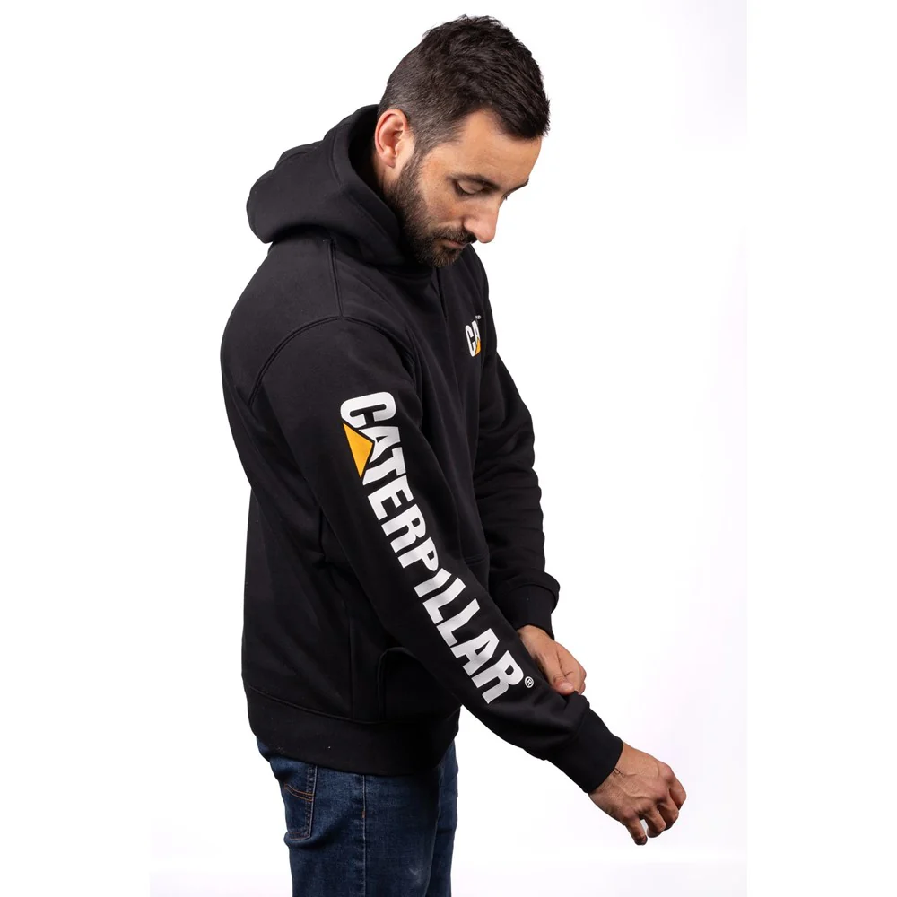 Caterpillar Trademark Banner Hooded Sweatshirt - Image 3