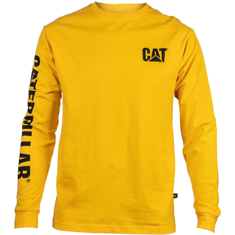 Caterpillar Trademark Banner Long Sleeve T-Shirt - Image 2