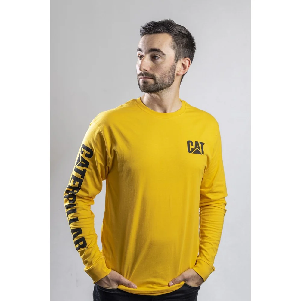 Caterpillar Trademark Banner Long Sleeve T-Shirt - Image 7