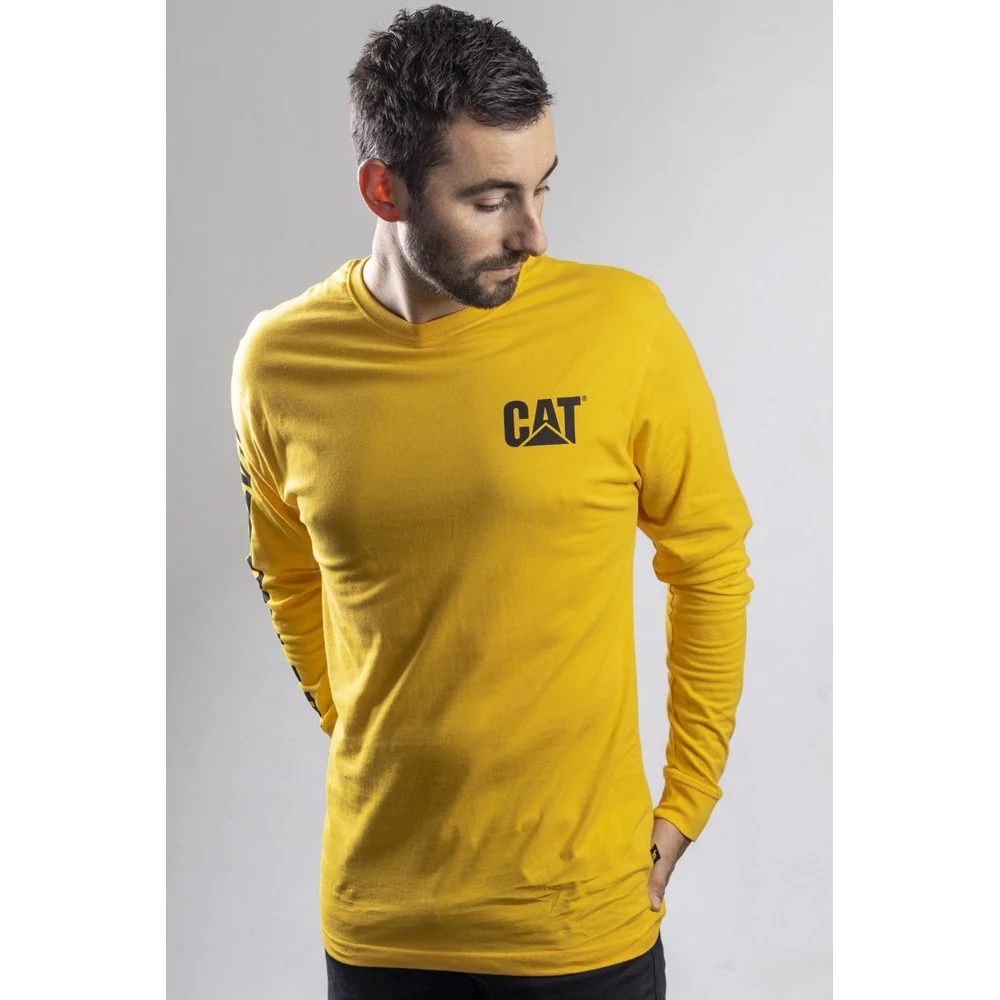 Caterpillar Trademark Banner Long Sleeve T-Shirt - Image 9